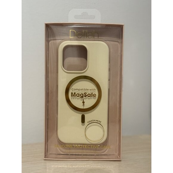 Silicone Case Compatible with MagSafe for iPhone 16 Pro Buttercream Open Box - Picture 1 of 4
